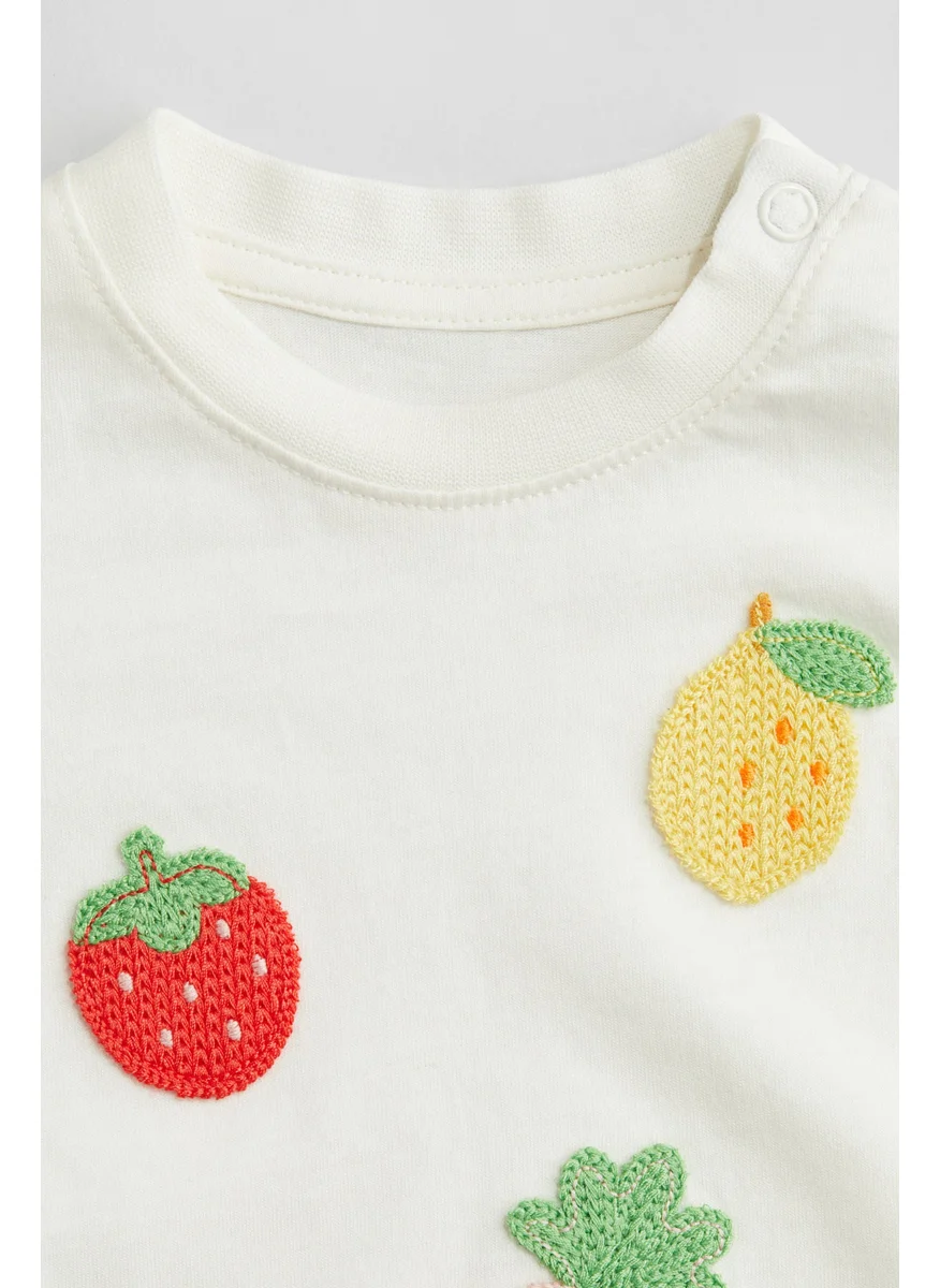 اتش اند ام Appliquéd T-Shirt