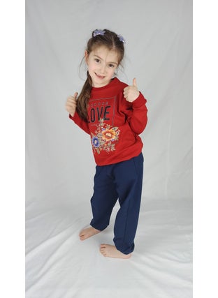 Girl Waiter Red Navy Blue Printed Cotton Tracksuit Set - pzsku/ZB77559A1EA458ED810C1Z/45/_/1725721711/92dc2be4-0b6b-463d-8c16-b0061ece09e3