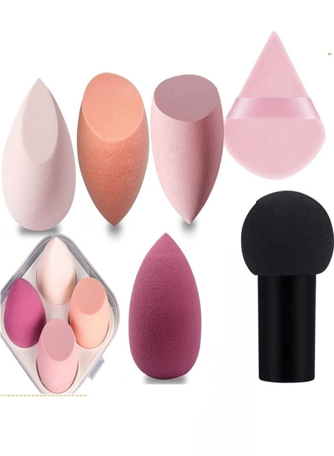 Gonegal Ultra soft Blender Makeup Sponge Set of 4 with box 1Pcs Makeup Puff Triangle Powder Puff Professional Mushroom Makeup Sponge with Handle - Image 1