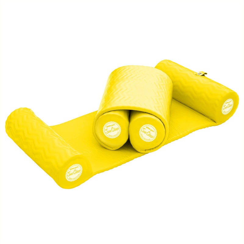TRC Recreation Super Soft Sun Cliner Swimming Pool Float Water Hammock Yellow - Image 2