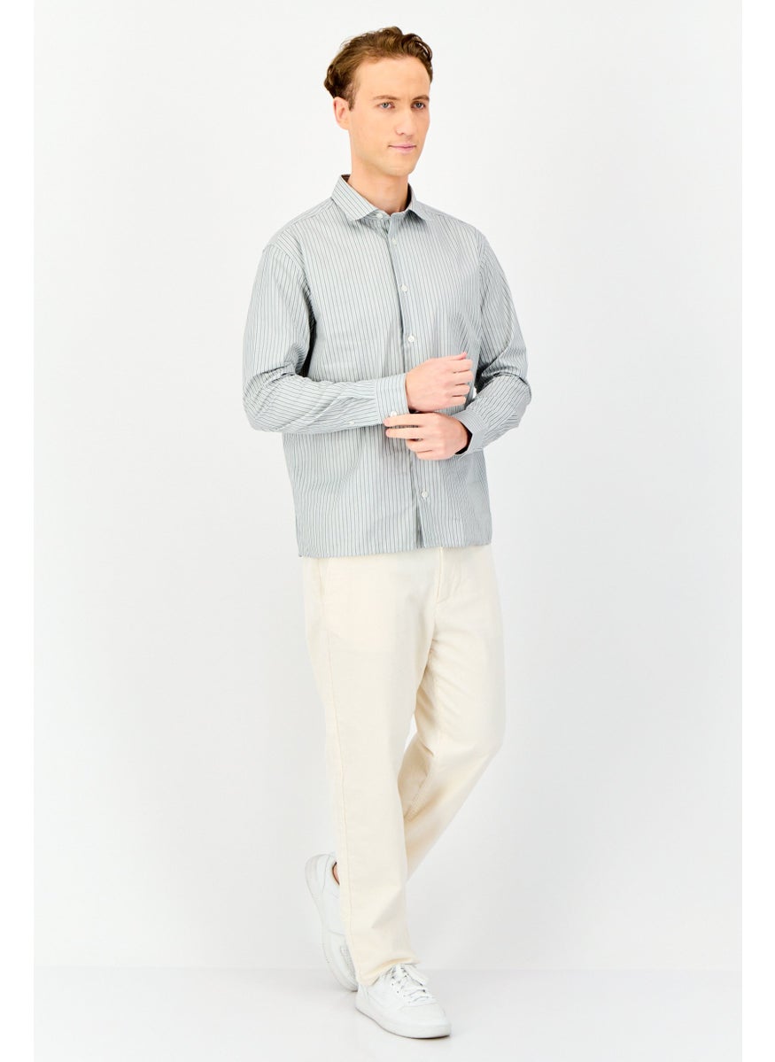 Jack Jones Men Regular Fit Yarn Dye Long Sleeves Casual Shirt, Multicolor  - Image 3