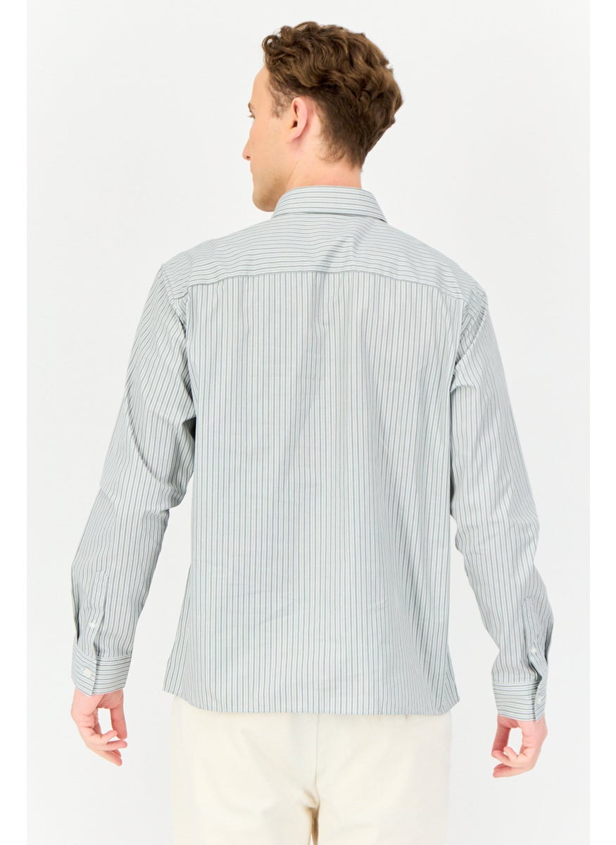 Jack Jones Men Regular Fit Yarn Dye Long Sleeves Casual Shirt, Multicolor  - Image 4