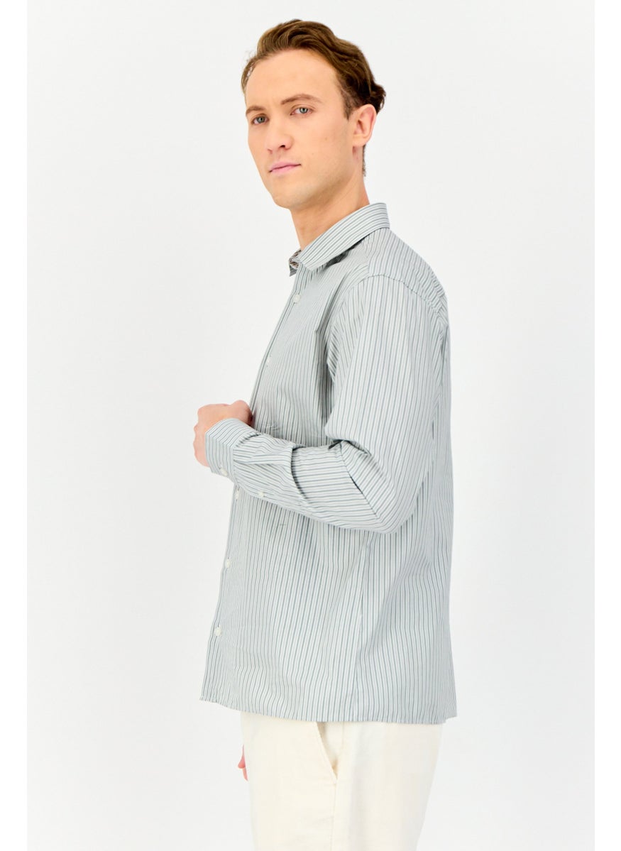 Jack Jones Men Regular Fit Yarn Dye Long Sleeves Casual Shirt, Multicolor  - Image 2