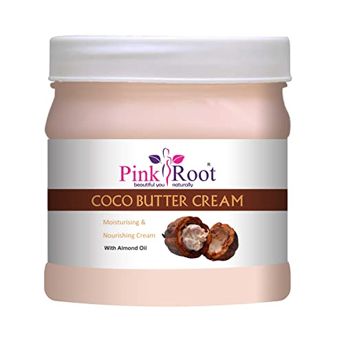Pink Root Cocoa Butter Cream 500gm with De-Tan Scrub 500gm - Image 2