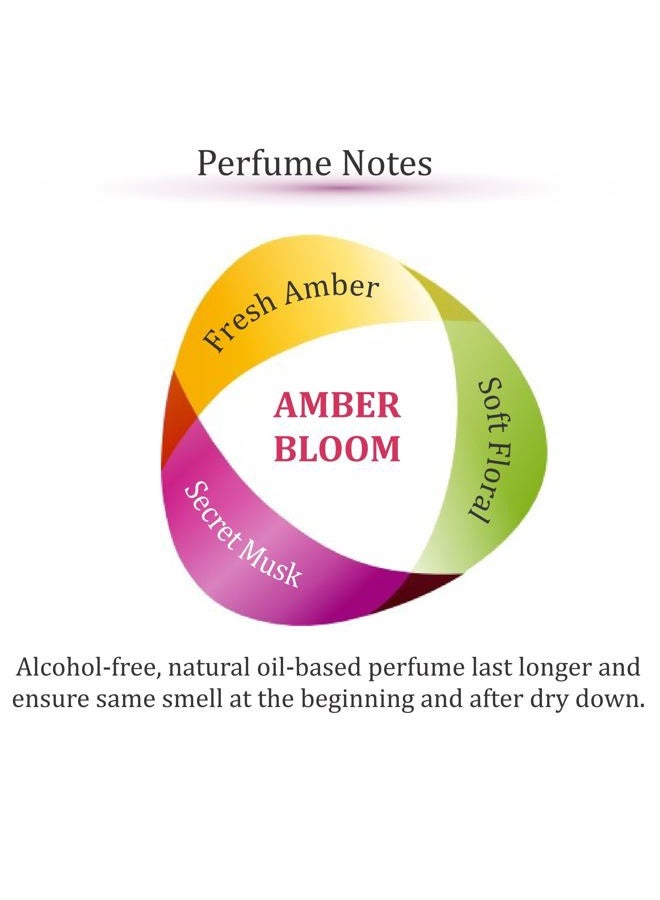 Zoha , Amber Bloom Perfume for Women and Men, Alcohol-Free Hypoallergenic Vegan Fragrance Oil Roll-On - Image 2