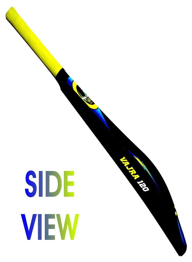 WILLAGE Plastic Cricket Full Size Bat for Tennis Ball, Black, 6 - Image 5