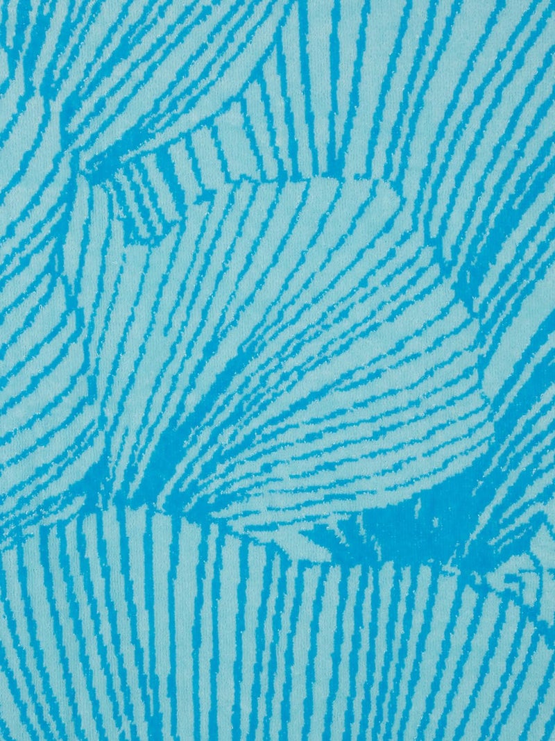CREEVA Ginkgo Leaf Pattern Beach Towel – Ocean Blue Serenity, 105 x 180 cm - Image 2
