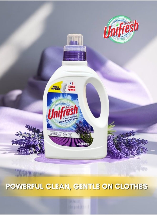 Unifresh Unifresh Liquid Detergent Lavender - 2L | Powerful, Fresh Scent, High Efficiency for All Fabrics, Anti-Bacterial, Eco-Friendly  - Image 4