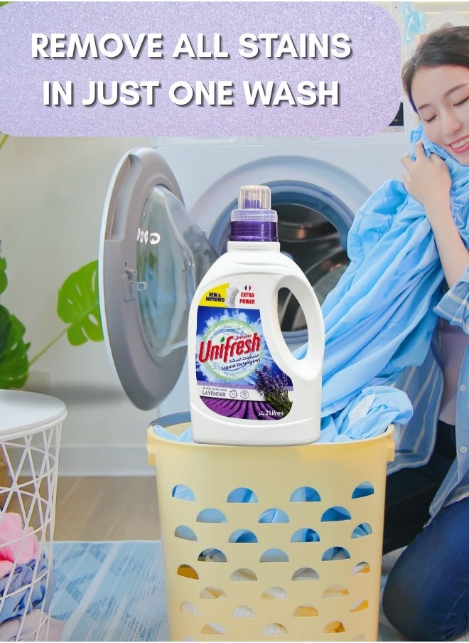 Unifresh Unifresh Liquid Detergent Lavender - 2L | Powerful, Fresh Scent, High Efficiency for All Fabrics, Anti-Bacterial, Eco-Friendly  - Image 5