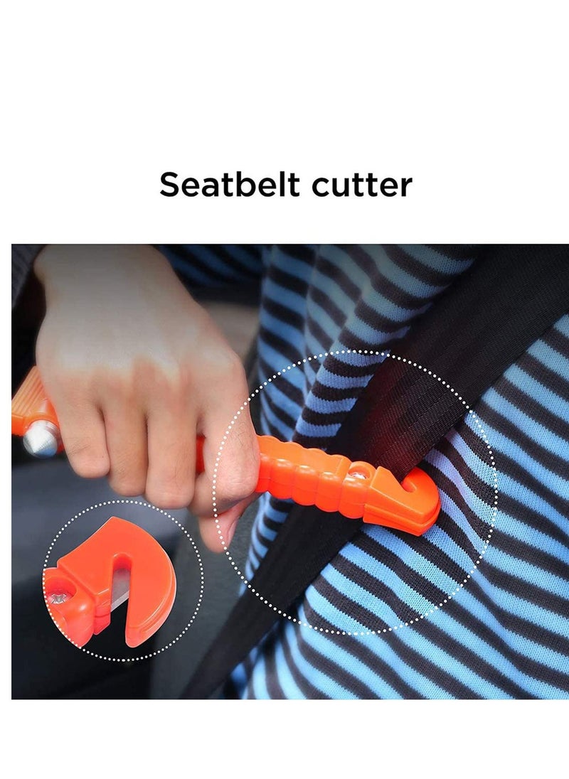 SYOSI Car Emergency Escape Window Break Hammer, Safety Seat Belt Cutter Tool Car Auto Safety Hammer Window Break Hammer Safety Seat Tool Tech Emergency Hammer Seat Belt Cutter  - Image 2
