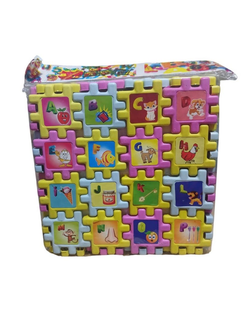 Generic - Educational Puzzle Game for Kids (48 Pieces) Beautiful English Numbers and Letters - Educational Puzzle - English Letters and Numbers Puzzle Game for Fun Learning for Little Ones - Letters and Numbers Puzzle - Fun Game for Kids to Learn English and Counting - Image 1