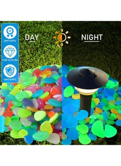 Dominy 100 PCS Luminous Stones, Glowing Pebbles, Glow in The Dark Rocks, Fish Tank Decorations Rocks, for Aquarium Landscaping, Home Outdoor Walkways, Lawns, Garden,Potted Plants  - Image 2
