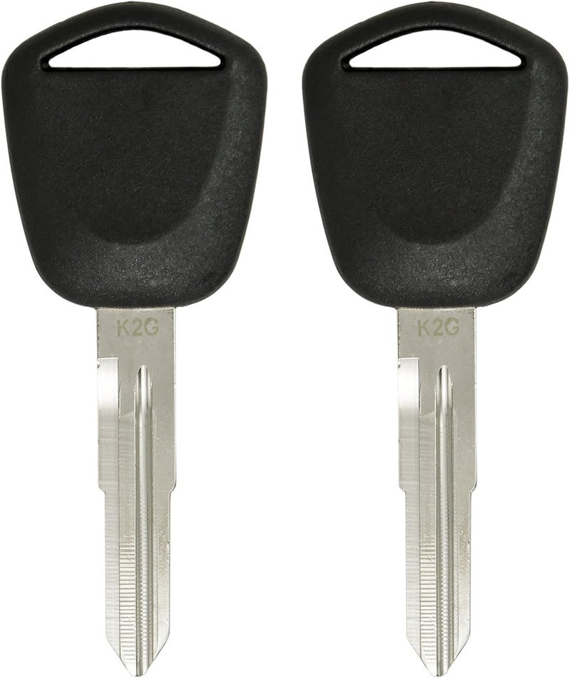 Keyless2Go Replacement for New Uncut Transponder Ignition V-Chip Car Key HD111 (2 Pack) - Image 1