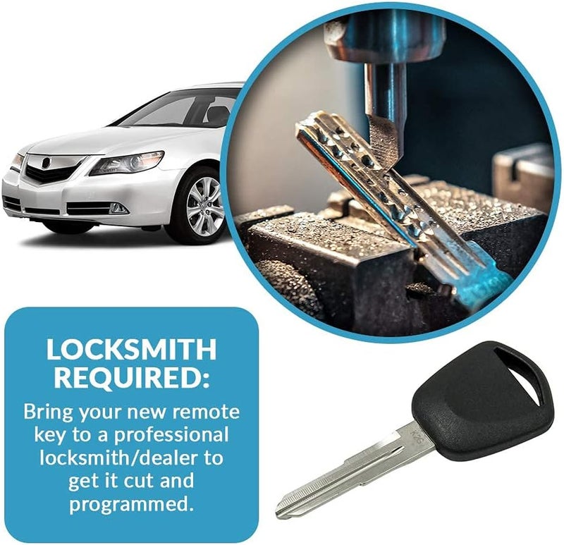 Keyless2Go Replacement for New Uncut Transponder Ignition V-Chip Car Key HD111 (2 Pack) - Image 5