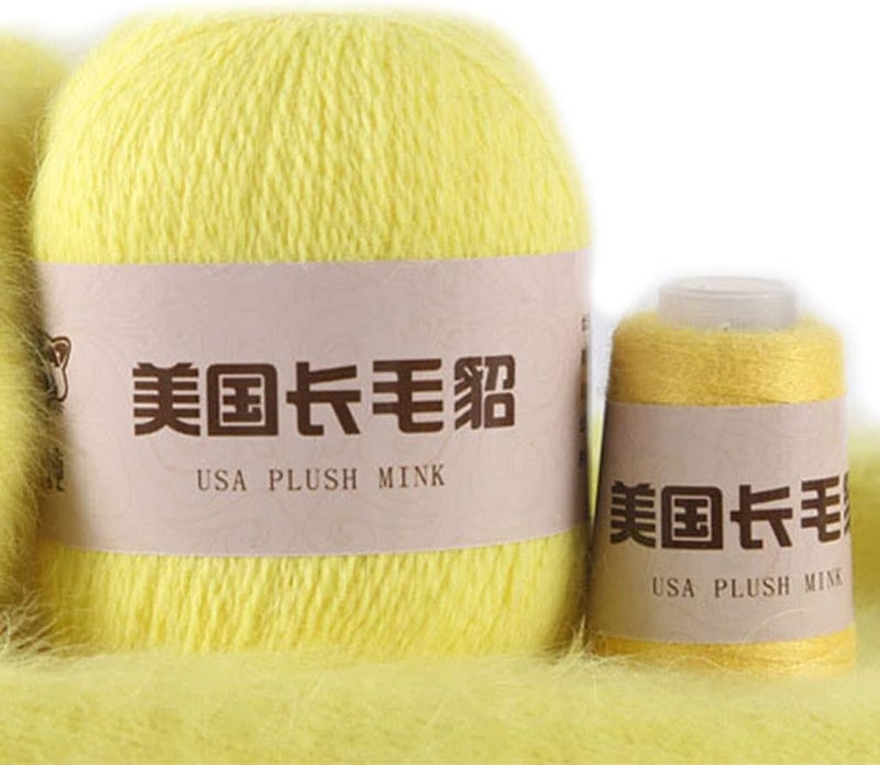 50+20g Long Plush Knitting Yarn Soft Thick Fluffy Knitting Thread Handmade Wool Yarn for Weave Sweaters,Scarf, Gloves,Socks - Image 1