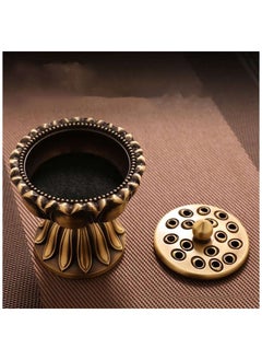 Generic Pure cooper Incense Burner Lotus Flower Incense Holder Handmade Censer for  Home Office Decoration  - Image 5