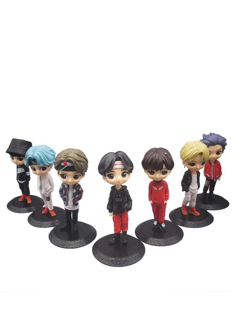 BTS Mini Car Plush Collectible Figure – 15.5cm Cute Q-Version Doll / Car Sticker  - Image 1