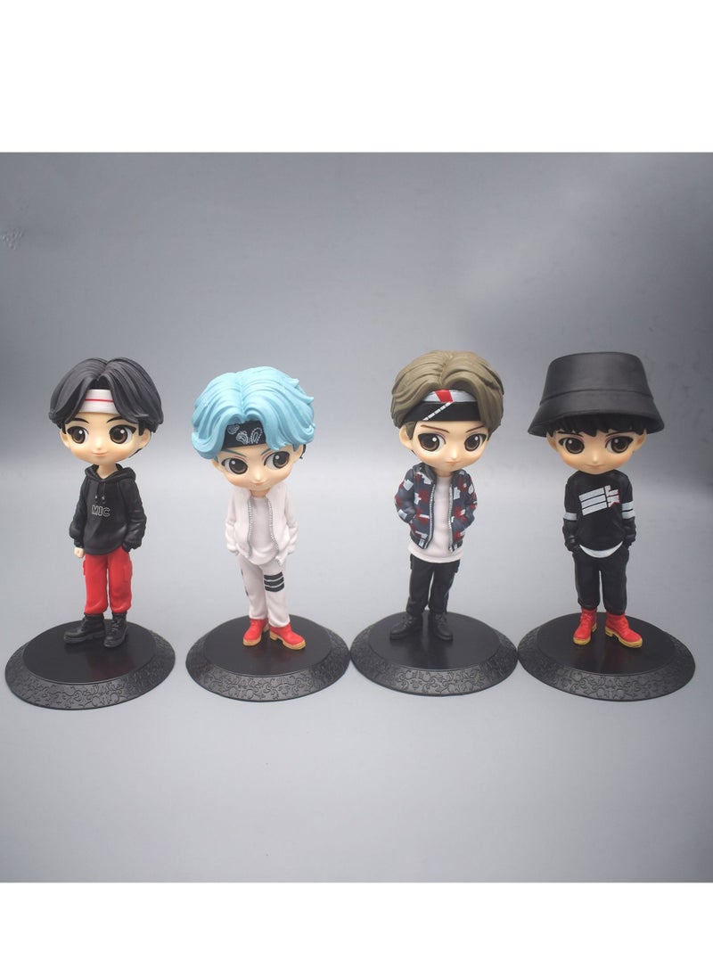 BTS Mini Car Plush Collectible Figure – 15.5cm Cute Q-Version Doll / Car Sticker  - Image 3
