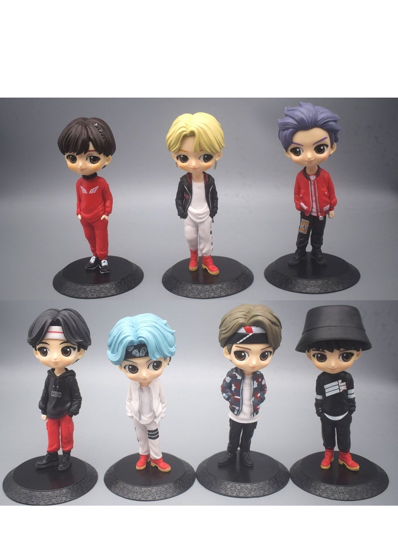 BTS Mini Car Plush Collectible Figure – 15.5cm Cute Q-Version Doll / Car Sticker  - Image 2