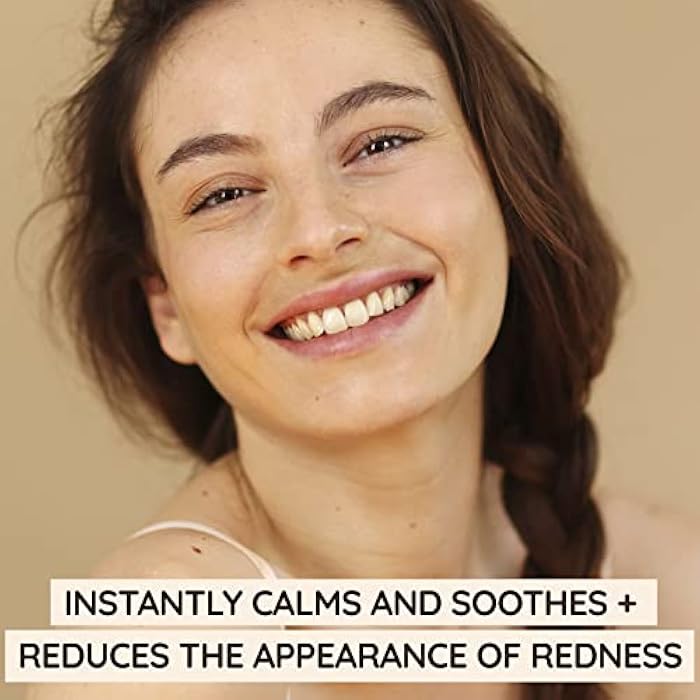 Aveeno Calm + Restore Facial Moisturizer Face Cream for Redness Relief, Non-Comedogenic, Ceramide & Vitamin B5, Hydrating for Dry, Sensitive Skin, Hypoallergenic, Fragrance-Free, 1.7 oz - Image 2