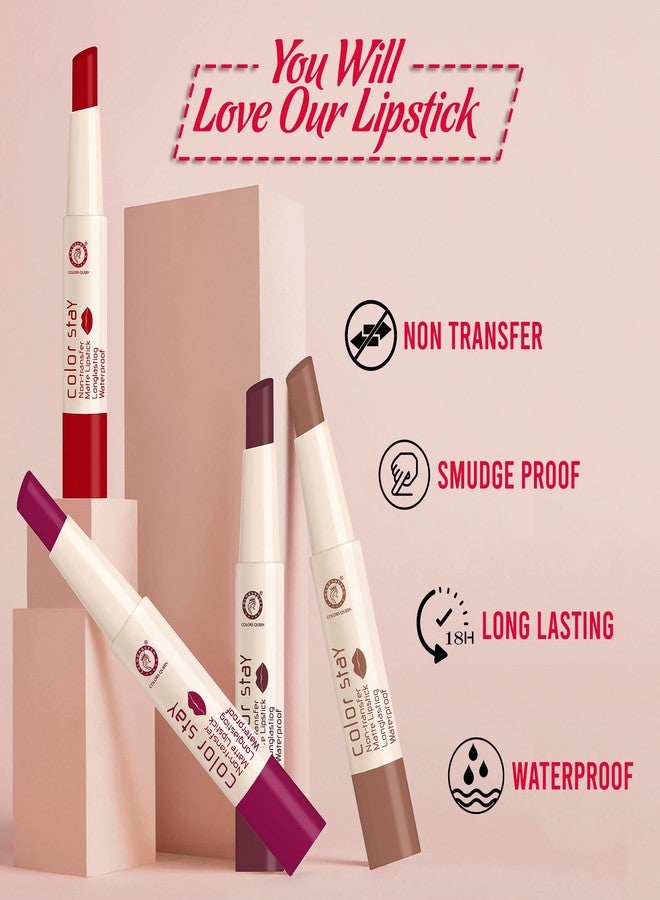 COLORS QUEEN Lipstick Nudit & Nude (Matte) - Image 4