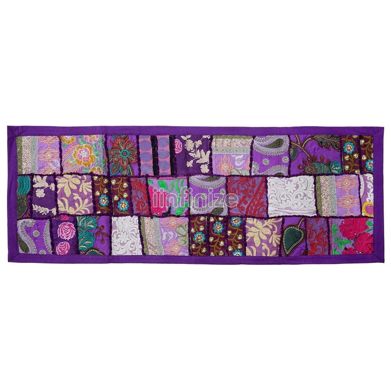 iinfinize Dining Runner Cotton Patchwork Table Runner 16X60 Inch Handmade Antique Design Home Decor Table Runner Coffee Center Table Runner - Image 3