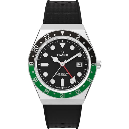 TIMEX ساعة تيمكس للرجال مستوحاة من الغواصين 38 مم - حزام أسود قرص أسود علبة من الفولاذ المقاوم للصدأ - Image 1