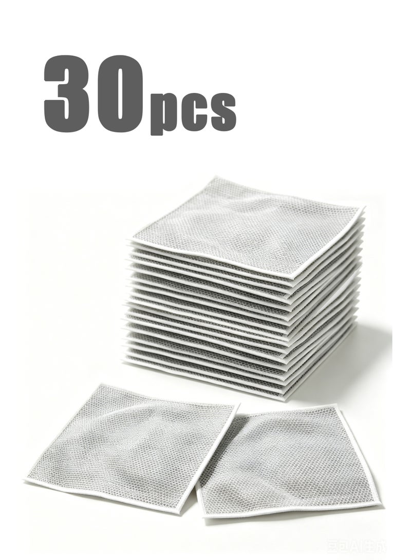 30-Pack Super Fine FibeSteel Mesh Sponge PadsDouble-Sided Kitchen DishScrubber, for Utensils andCookware, IndustrialCommercial Cleaning Tool, - Image 1