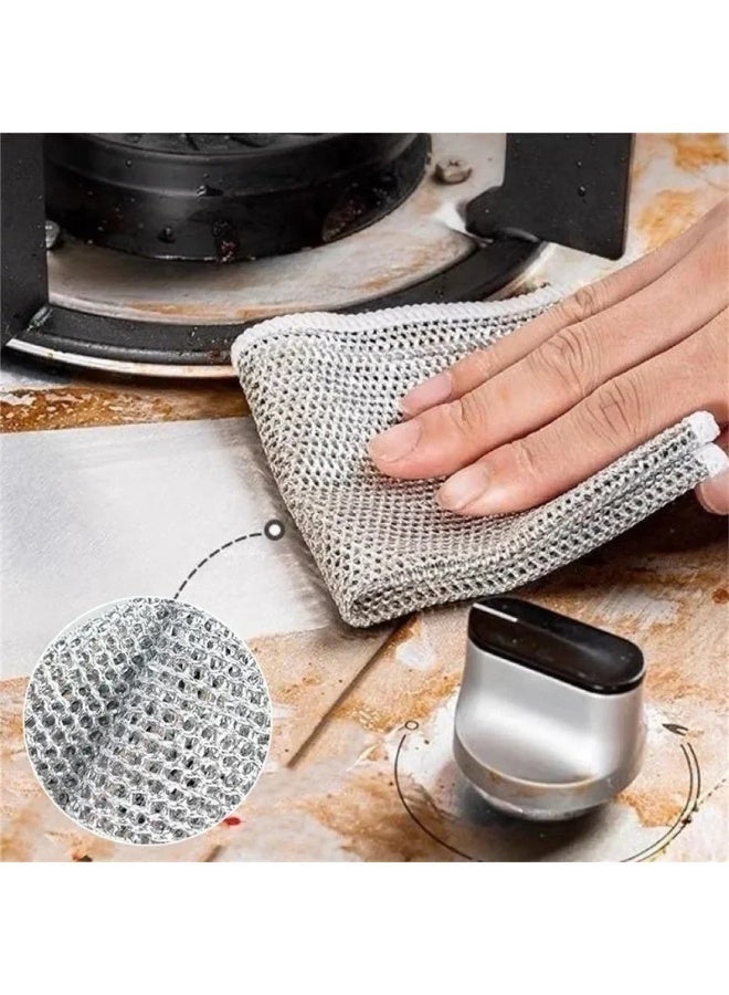 30-Pack Super Fine FibeSteel Mesh Sponge PadsDouble-Sided Kitchen DishScrubber, for Utensils andCookware, IndustrialCommercial Cleaning Tool, - Image 2
