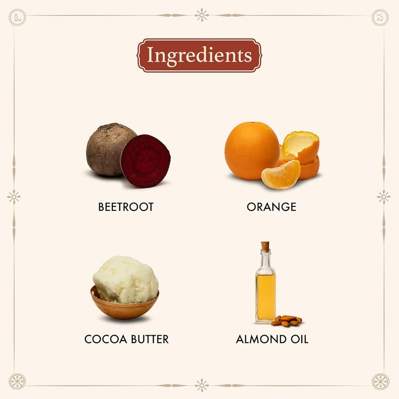 OLD SCHOOL Rituals Beets Sweet Orange Concoction Lip Butter Lip Balm For Dark Lips Softens Repairs Dry Chapped Lips Infused With Natural Beets Sweet Orange Extracts 15G - Image 4