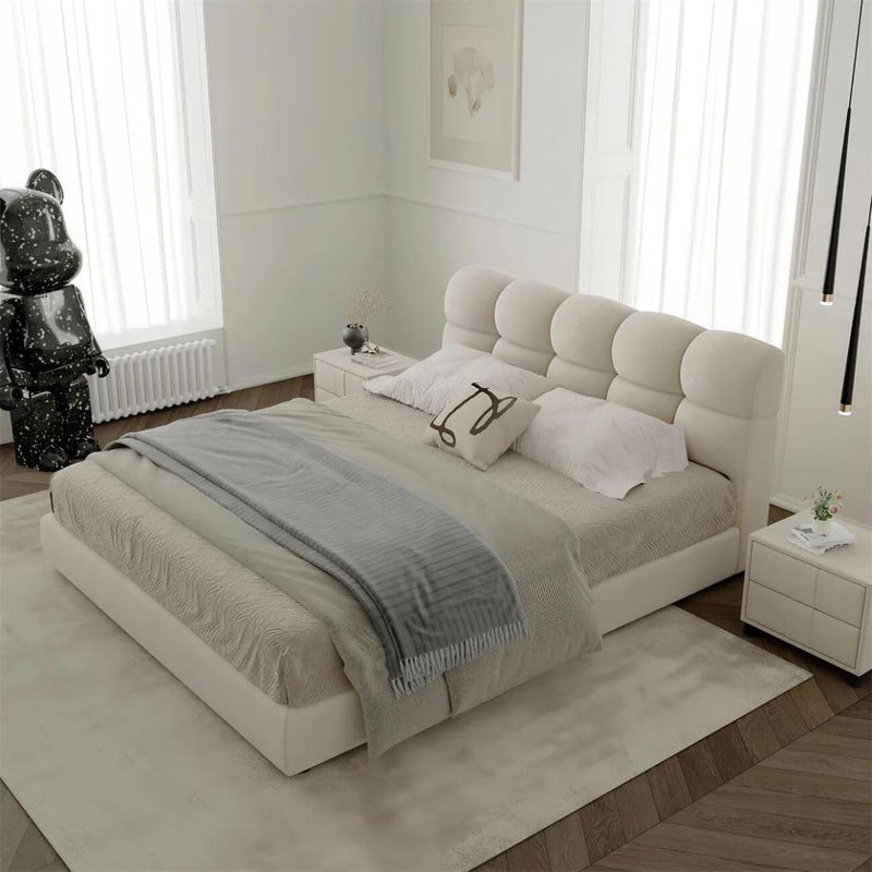 Comfynest Modern Velvet Platform Bed Frame - Image 4