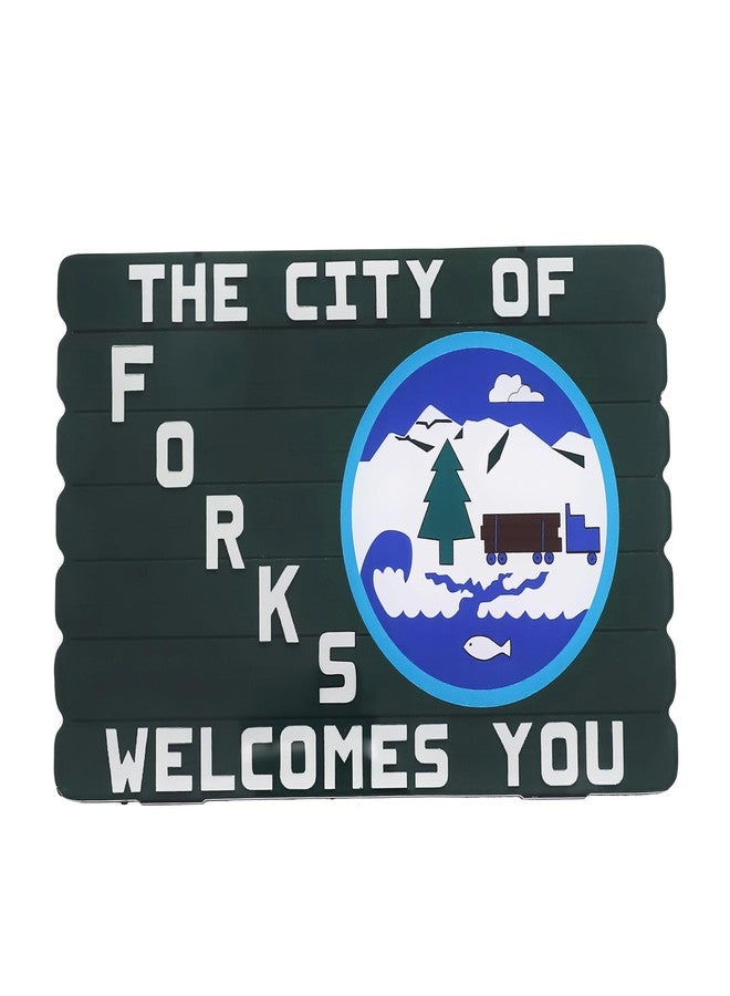 إيه أس في بي شوب مدينة فوركس ترحب بكم - مغناطيس ثلاجة - منتجات وديكورات لمحبي سلسلة توايلايت، منتجات لمحبي الكتب - Image 1