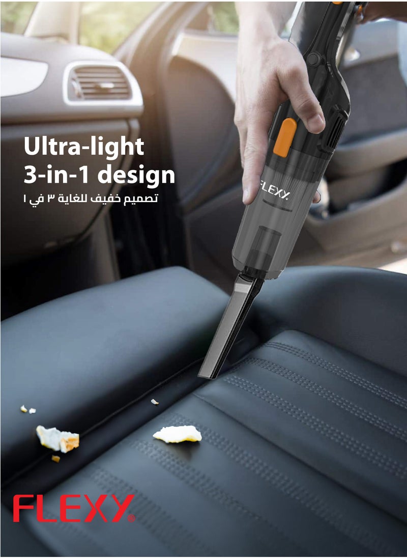 Flexy - Flexy 600W Vacuum Cleaner with High-Efficient Copper Motor, 3-in-1 Design, HEPA Filter, 16Kpa Suction, 1.2L Dust Capacity, Washable Filter, Low Noise, 2-Year Warranty - Image 1
