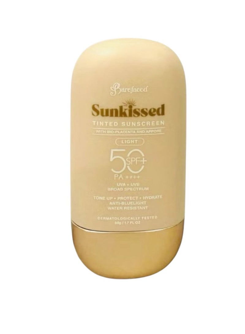 Sunkissed baredfaced sunkissed tinted sunscreen light spf50