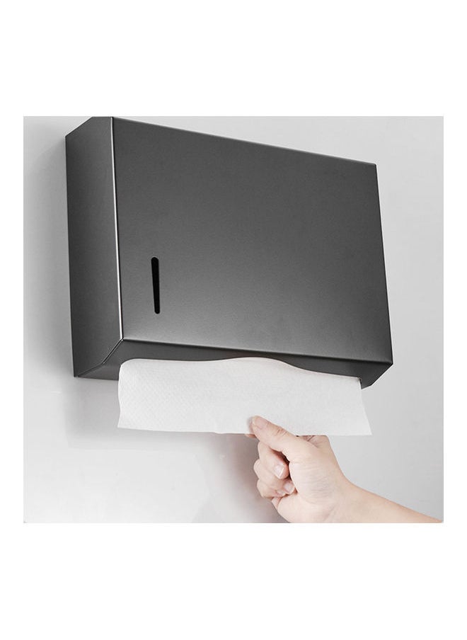 NIBEMINENT - Wall Mounted Paper Towel Dispenser Black 27.30x8.70x21.50cm - Image 1