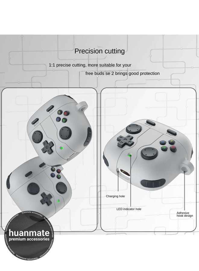 huanmate Huawei FreeBuds SE 3 Premium Protection Case Cover - Light Grey - Lightweight, Stylish Design, Accurate Cut-outs - Easy to Install & Remove - Durable Shield for Your Huawei FreeBuds SE 3 - Image 3