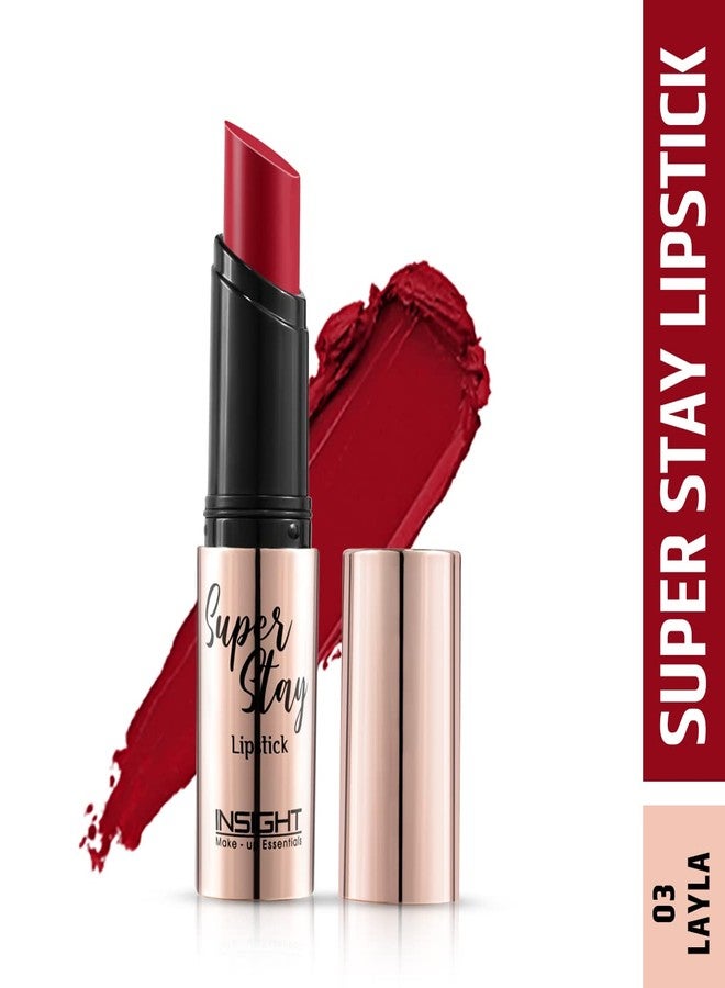 INSIGHT Super Stay Lipstick | Lightweight Formula | Long Wear | Transferproof | Waterproof - (LAYLA) 7g - Image 2