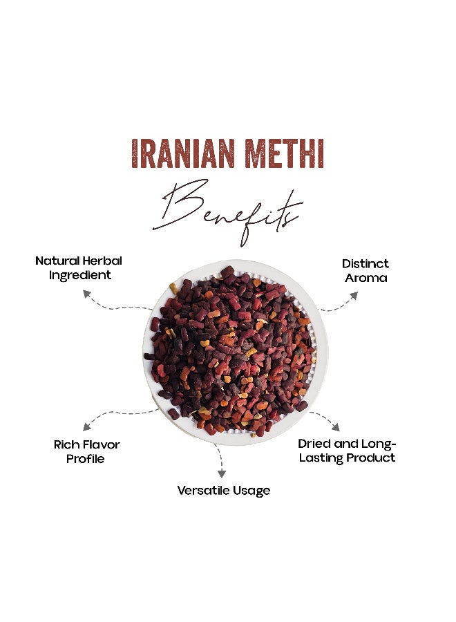 OGOC Iranian Methi Brown Fenugreek Seeds Whole Fenugreek Aromatic Spice Pantry Essential for Cooking Seasoning Curries Pickles Spice Blends - Image 2