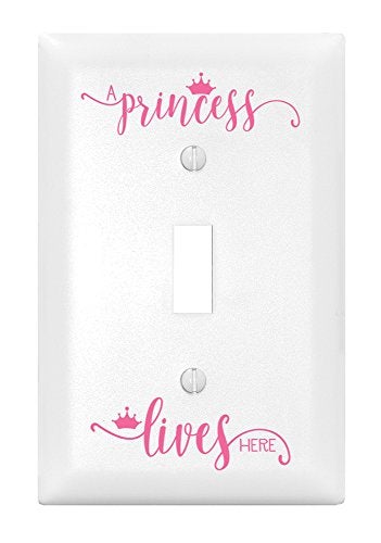 DEXSA A Princess Lives Here Let Your Light Shine Single Light Switch Cover | Made in the USA - Image 5