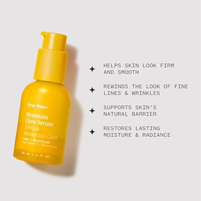 Ursa Major Mountain Glow Natural Face Serum | Vegan Daily Facial Moisturizer | Combat Wrinkles & Sagging Skin | Boost Radiance and Skin Glow | Cruelty-Free & Non-Toxic | For Men & Women | 1.0 ounce - Image 3