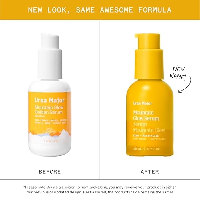 Ursa Major Mountain Glow Natural Face Serum | Vegan Daily Facial Moisturizer | Combat Wrinkles & Sagging Skin | Boost Radiance and Skin Glow | Cruelty-Free & Non-Toxic | For Men & Women | 1.0 ounce - Image 2