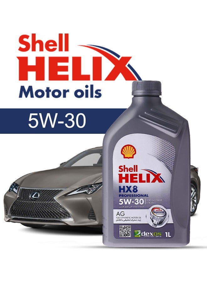 Shell Engine Oil – For Lexus RC V8 2024 - 2014, 9 Liter,  5w30 Shell - With Engine Oil Filter - 2014 2015 2016 2017 2018 2019 2020 2021 2022 2023 2024