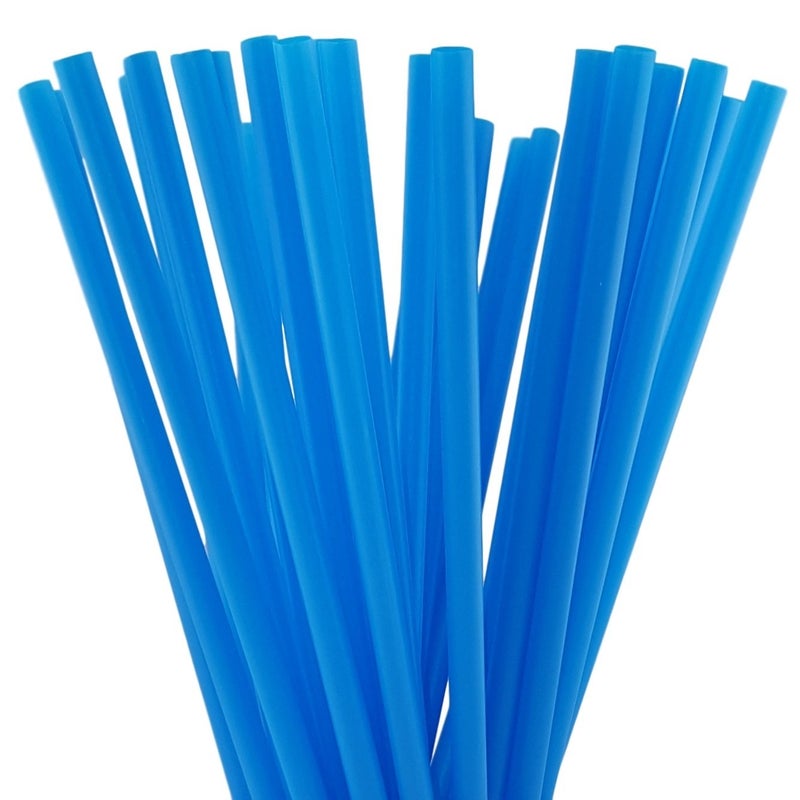 MagiDeal 10 Inch Drinking Straws 10 Inch x 028 Inch 250 Blue