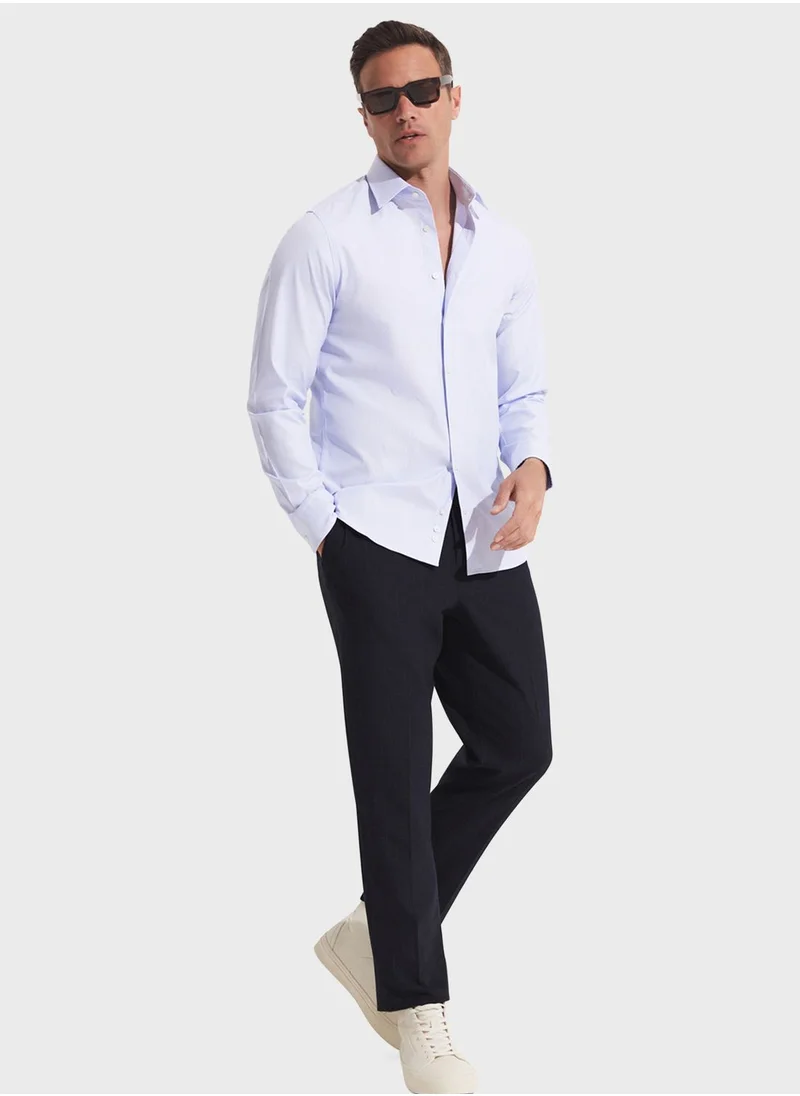 JUNE Striped Slim Fit Shirt