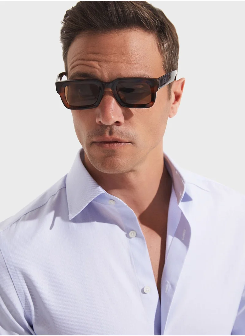 JUNE Striped Slim Fit Shirt