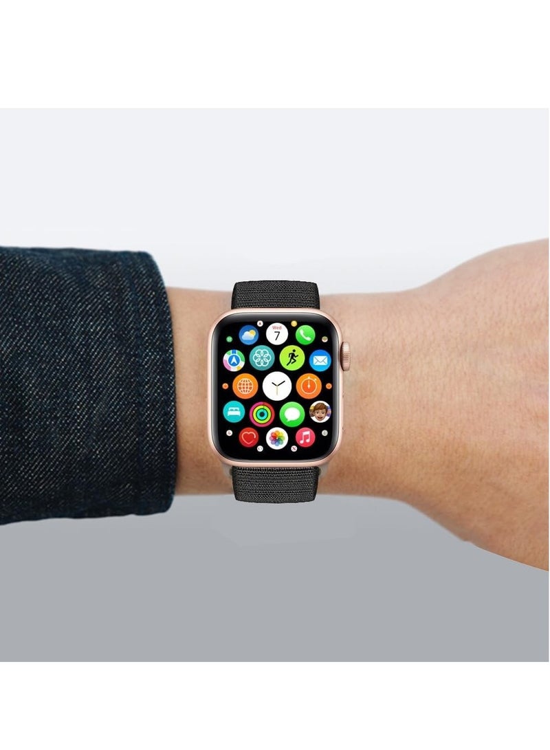 Nylon Sport Band For Apple Watch 49mm 45mm 44mm 42mm Soft Replacement Strap For IWatch Series 8/ultra/7/6/ SE/ 5/4/3/2/1 - Image 5