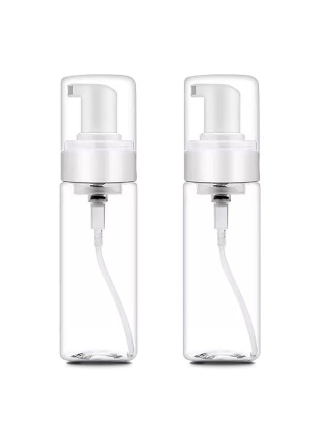 Autdor Foam Pump Bottle 7oz 2Pcs Foaming Soap Dispenser 200ml Foaming Spray Bottle Empty Travel Foam Bottle Clear Foam Dispenser for Hand Soap Toiletries Shampoo Lotion - Image 1