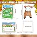 Jiytivity 63 Pcs Farm Animal Party Favors Include 20 Mini Stuffed Animals 20 Foldable Farm Boxes 20 Adoption Card 1 Adopt Sign 2 Fence for Adopt a Farm Animal Adopt a Pet Party Favors - Image 4