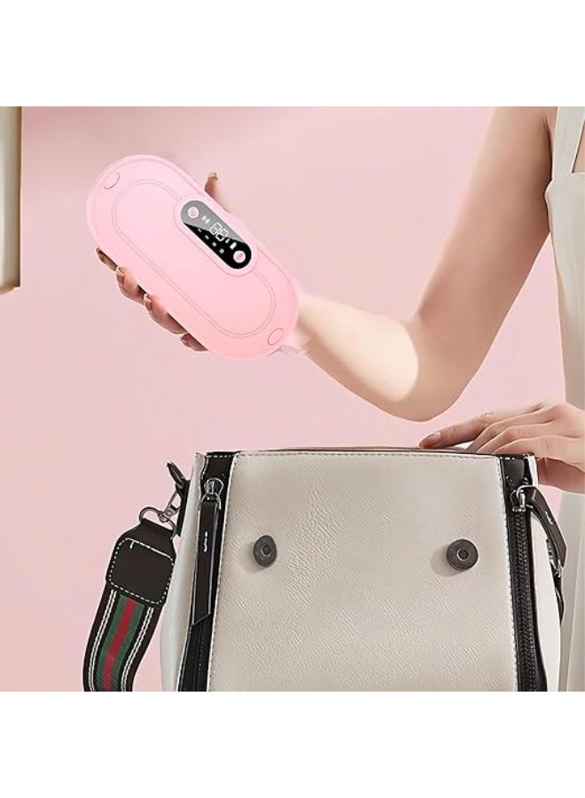 جهاز التدفئة والتدليك المحمول لتسكين آلام الدورة الشهرية - حزام كهربائي ذكي بـ 3 مستويات حرارة و4 أنماط تدليك - وسادة تدفئة قابلة للشحن لراحة الظهر والبطن - Image 2