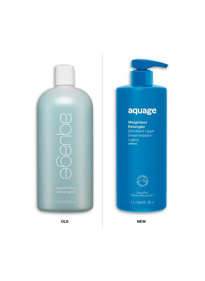 Aquage AQUAGE. Weightless Detangler, Ultra-Light Conditioner, Instantly Hydrates and Restores Moisture Without Weighing Hair Down, Eliminates Tangles, Retains Natural Body, 33.8 oz  - Image 2